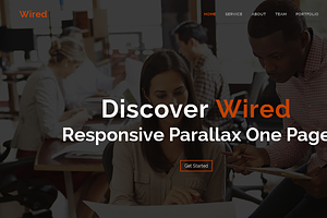 Wired - Responsive Parallax One Page