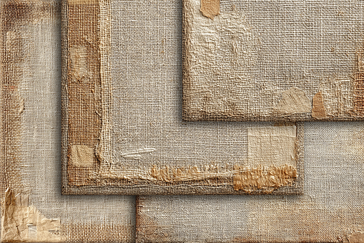 Old Burlap Linen Wabi Sabi Textures, a Texture Graphic by Area (Photo 18 of 18)