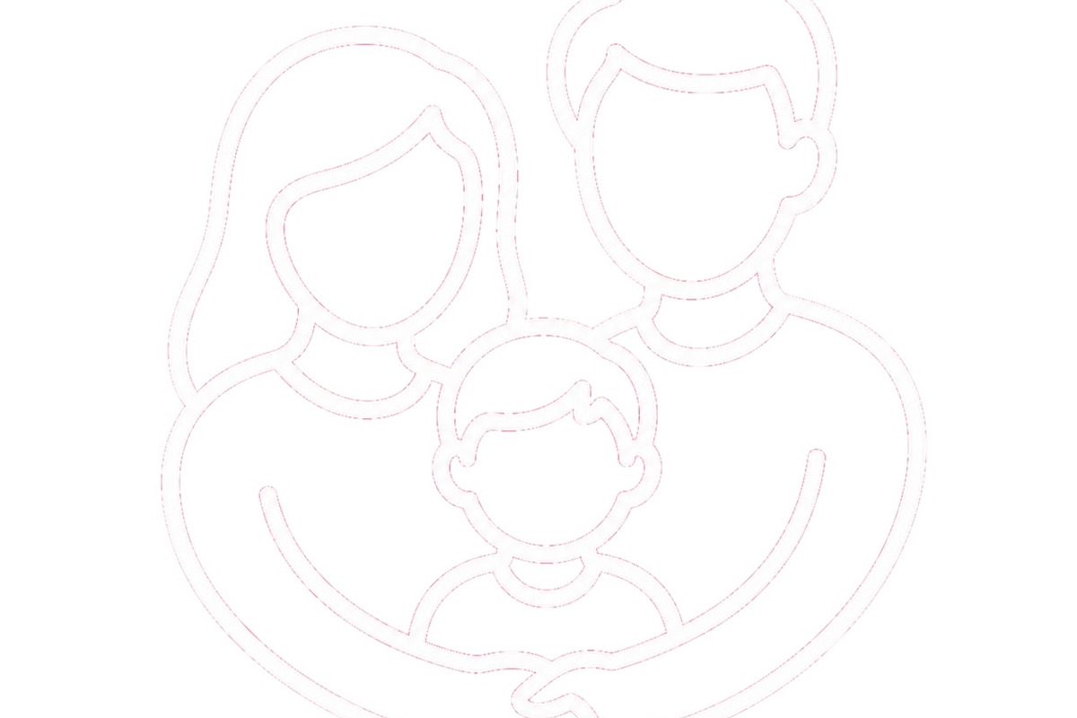 Family outline icon with parents and, a Person Illustration by ZinetroN (Photo 2 of 3)