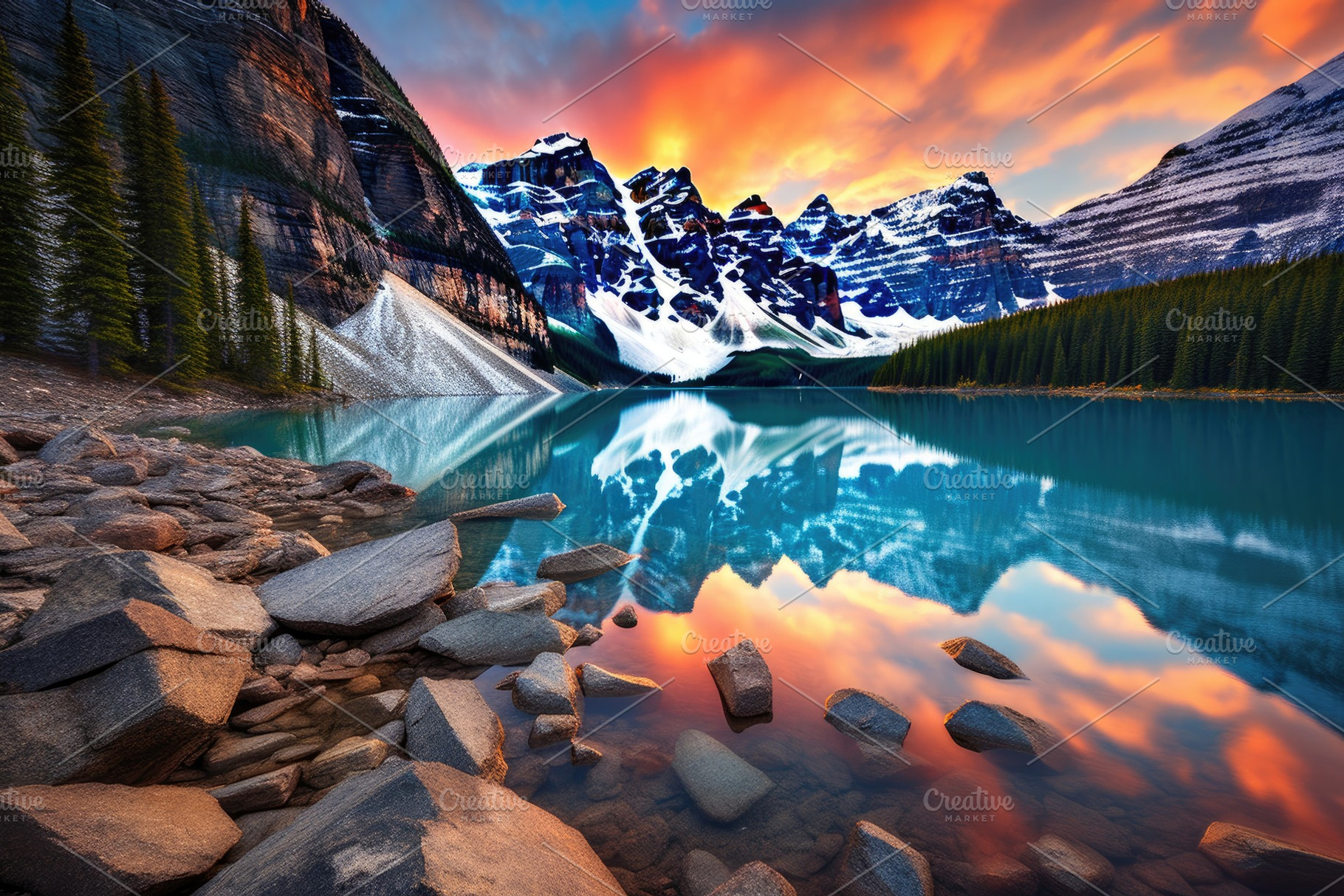 Moraine Lake in Banff National Park,, a Photo by Iftikhar Alam