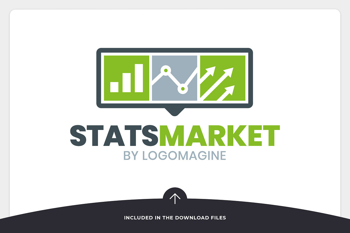 Stats Market Logo Template, a Branding & Logo Template by LOGOMAGINE (Photo 5 of 13)