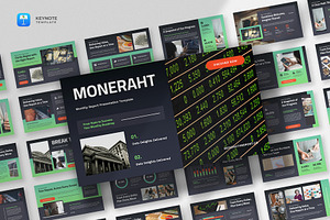 Monthly Report Keynote Template, a Presentation Template by fluffstudio