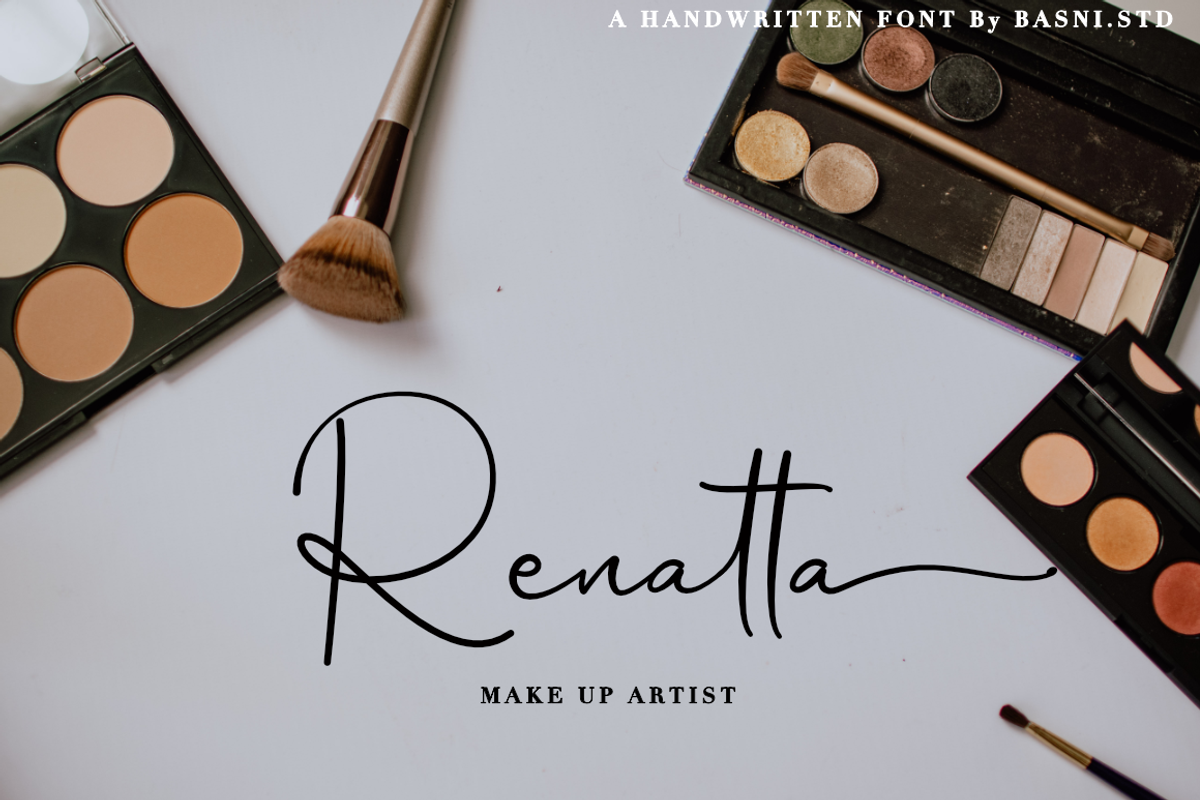 Mallongia a Handwritten Font, a Script Font by Basnistudio (Photo 2 of 8)