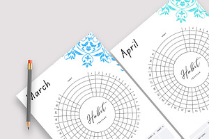 Monthly Habit Tracker Bundle Pack