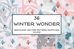 Winter Wonder Seamless Patterns