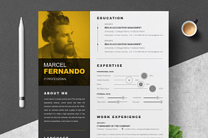 Infographic Word Resume Template