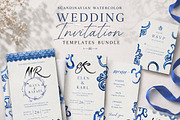Blue Scandinavian Template Bundle, a Stationery Template by Alisa Mikibith Art (Thumbnail 2 of 19)