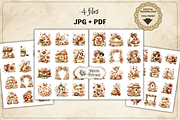 Ladybug Fussy Cuts, Summer Clipart, a Seasonal Illustration by Print Haven Mochi Vintage (Thumbnail 4 of 5)