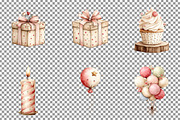 Woodland Boho Animals Birthday Clipa, an Illustration by Sublimation Artist (Thumbnail 4 of 7)