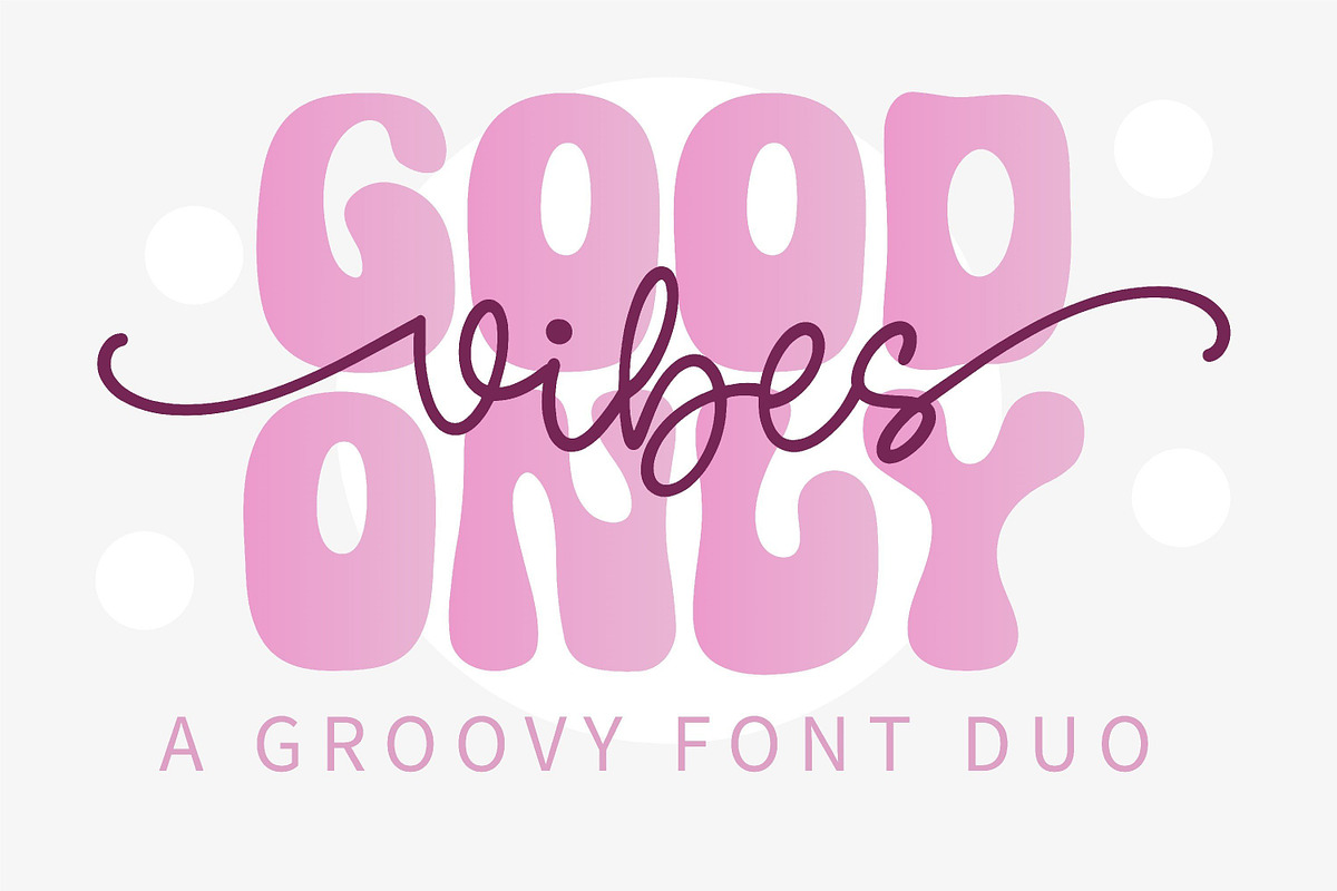 Good Vibes Only Duo Font, a Script Font by Akrinity Digital (Photo 1 of 11)