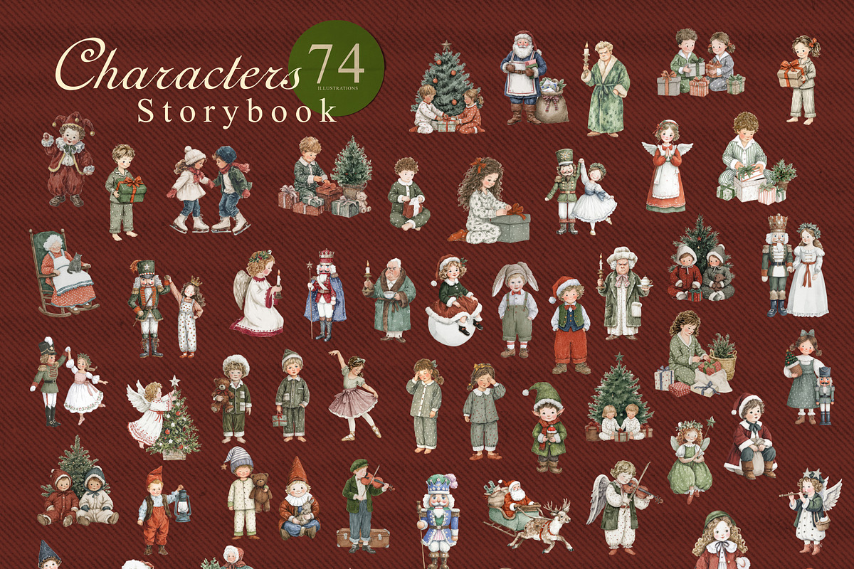 Christmas Storybook Illustrations, a Decorative Illustration by Feelsoul (Photo 9 of 11)