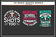 Nurse 20 quotes t shirt bundle, a Graphic by Uniquesvg99 (Thumbnail 3 of 7)