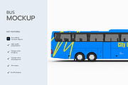 City Coach Bus Advertising Mockup, a Product Mockup by graphypix (Thumbnail 2 of 4)