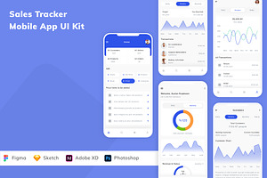 Sales Tracker Mobile App UI Kit