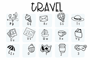 TRAVEL | Symbols Fonts, a Symbol Font by Sirinart (Thumbnail 3 of 7)