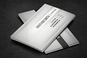 Gray Business Card, a Business Card Template by artnook (Thumbnail 1 of 5)