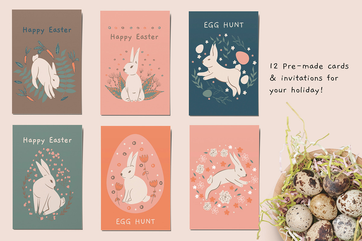 Easter bunny clipart, an Object Illustration by svetlatek (Photo 5 of 9)