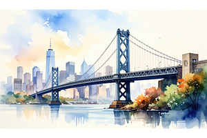Illustration of a suspension bridge, an Architecture Photo by Igor Tichonow