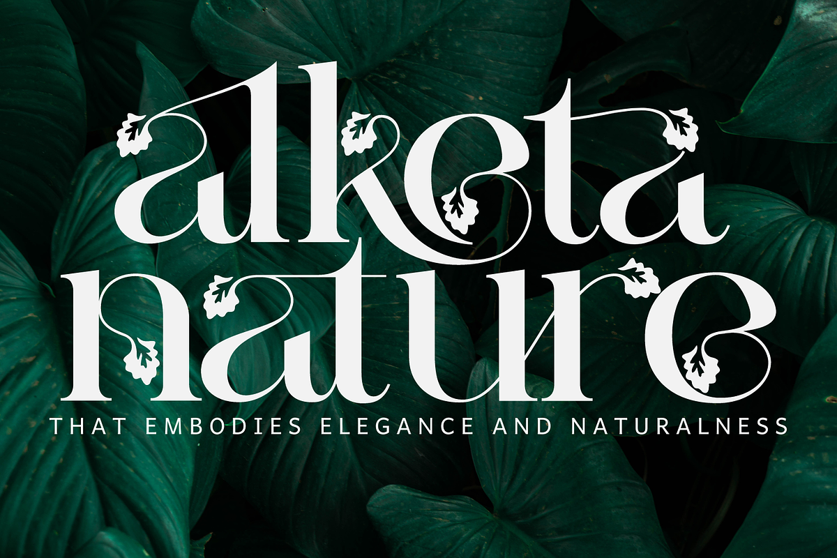 Alketa Nature Font, a Serif Font by 177Studio (Photo 1 of 8)
