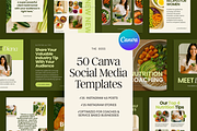 50 Canva Social Media Templates, a Social Media Template by Glo Design Studio (Thumbnail 1 of 10)