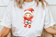 Baby's 1st Christmas Festive Clipart, an Illustration by CraftArtStudio (Thumbnail 4 of 6)