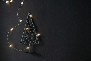 Christmas tree decor and lights