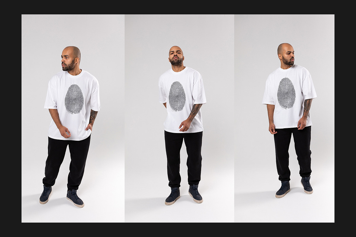 T-Shirt Mock-Up Set, a Shirt Mockup by Freeman Studio (Photo 6 of 20)