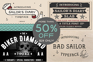 Wicked Tattoo Font Bundle