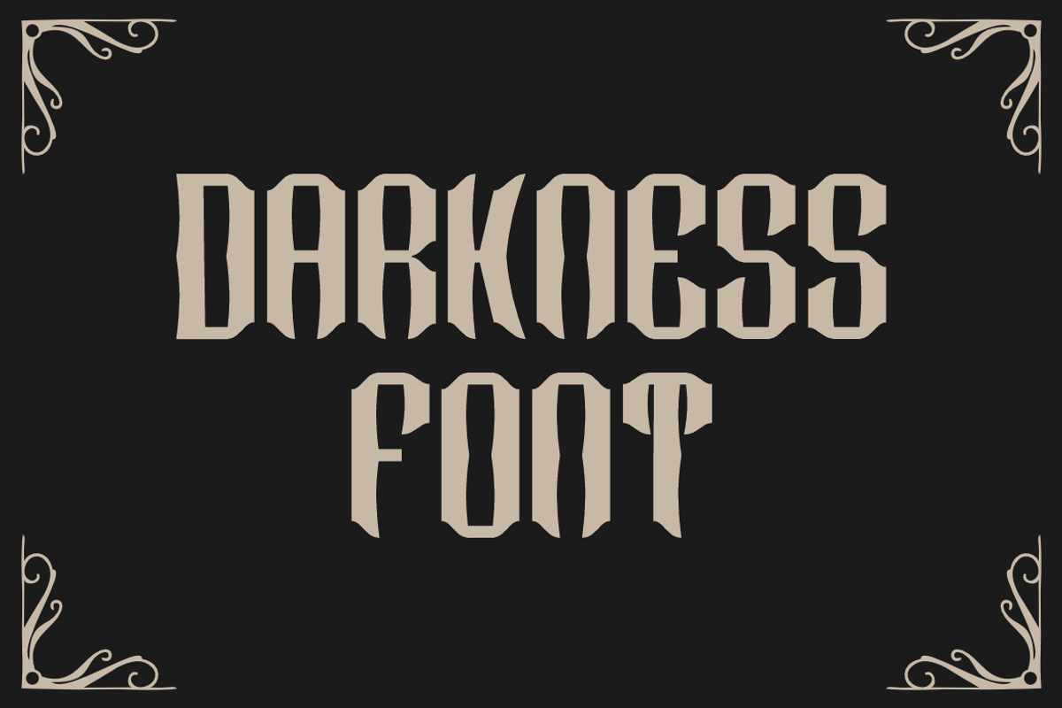 Crazy Design, a Blackletter Font by QR Design Studio (Photo 4 of 6)