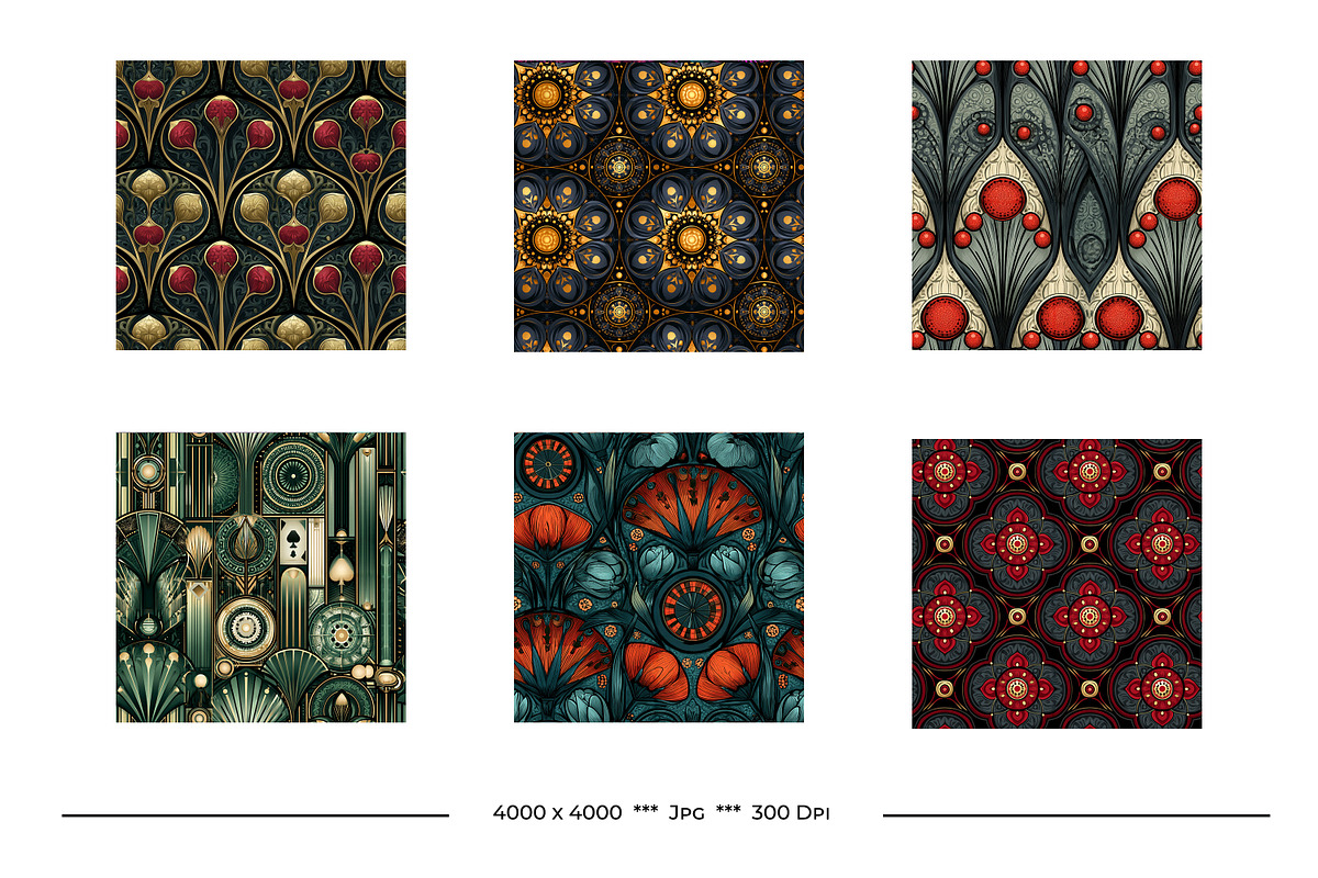 Casino Retro Art Style Patterns, a Pattern Graphic by karenfoleyphoto (Photo 3 of 11)