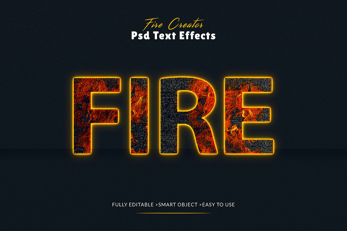 Editable Fire Text Effects