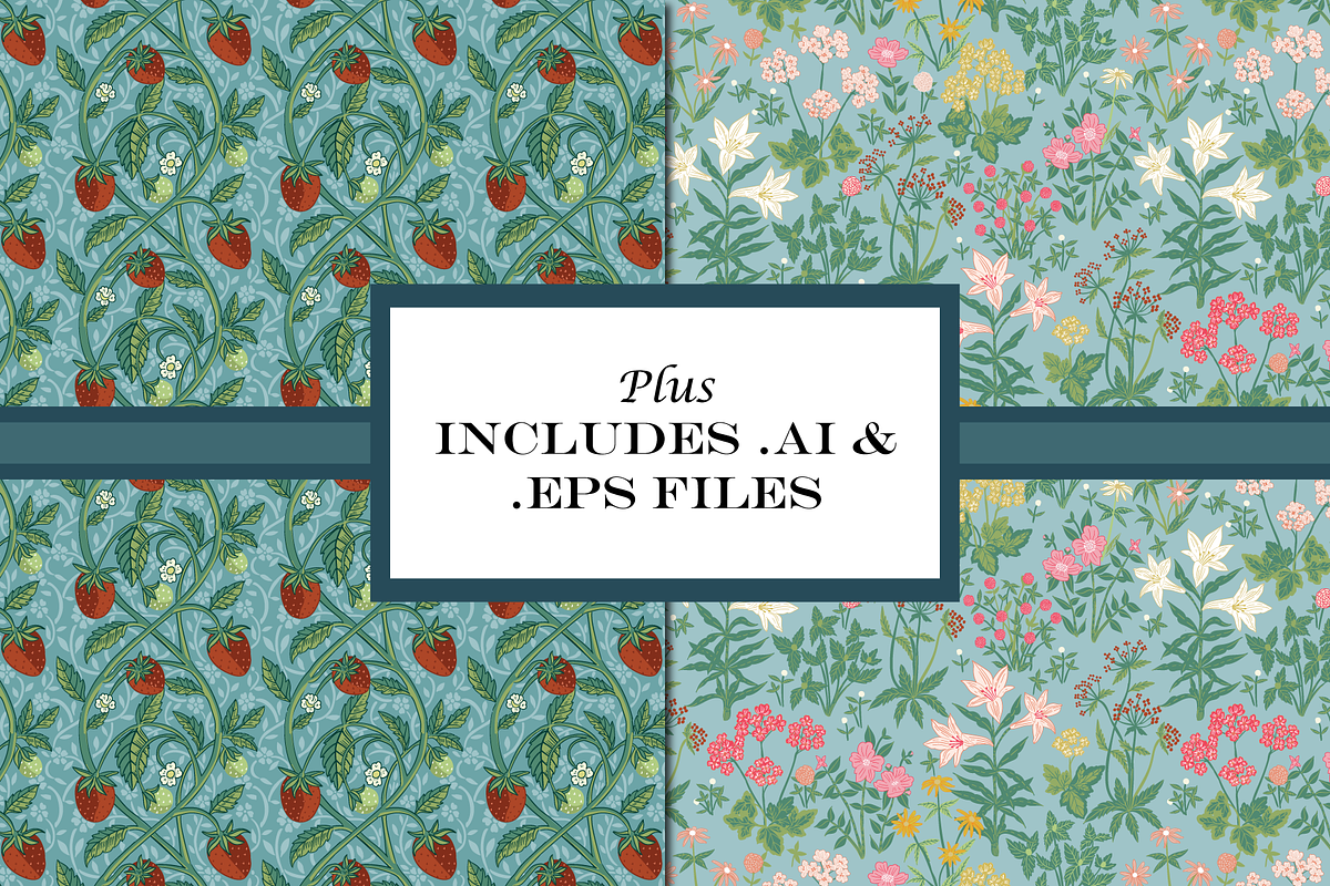 William Morris Pattern Pack Spring, a Pattern Graphic by RachelStudio (Photo 5 of 10)