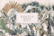 Exotic, Elegant Tropical Prints, a Pattern Graphic by Pink Linen (Thumbnail 2 of 12)