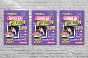 Purple Teens Birthday Invitation, a Flyer Template by Aiyari Graphic (Thumbnail 2 of 3)