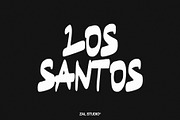 Los Santos - Display Typeface, a Sans Serif Font by ZAL STUDIO (Thumbnail 1 of 3)