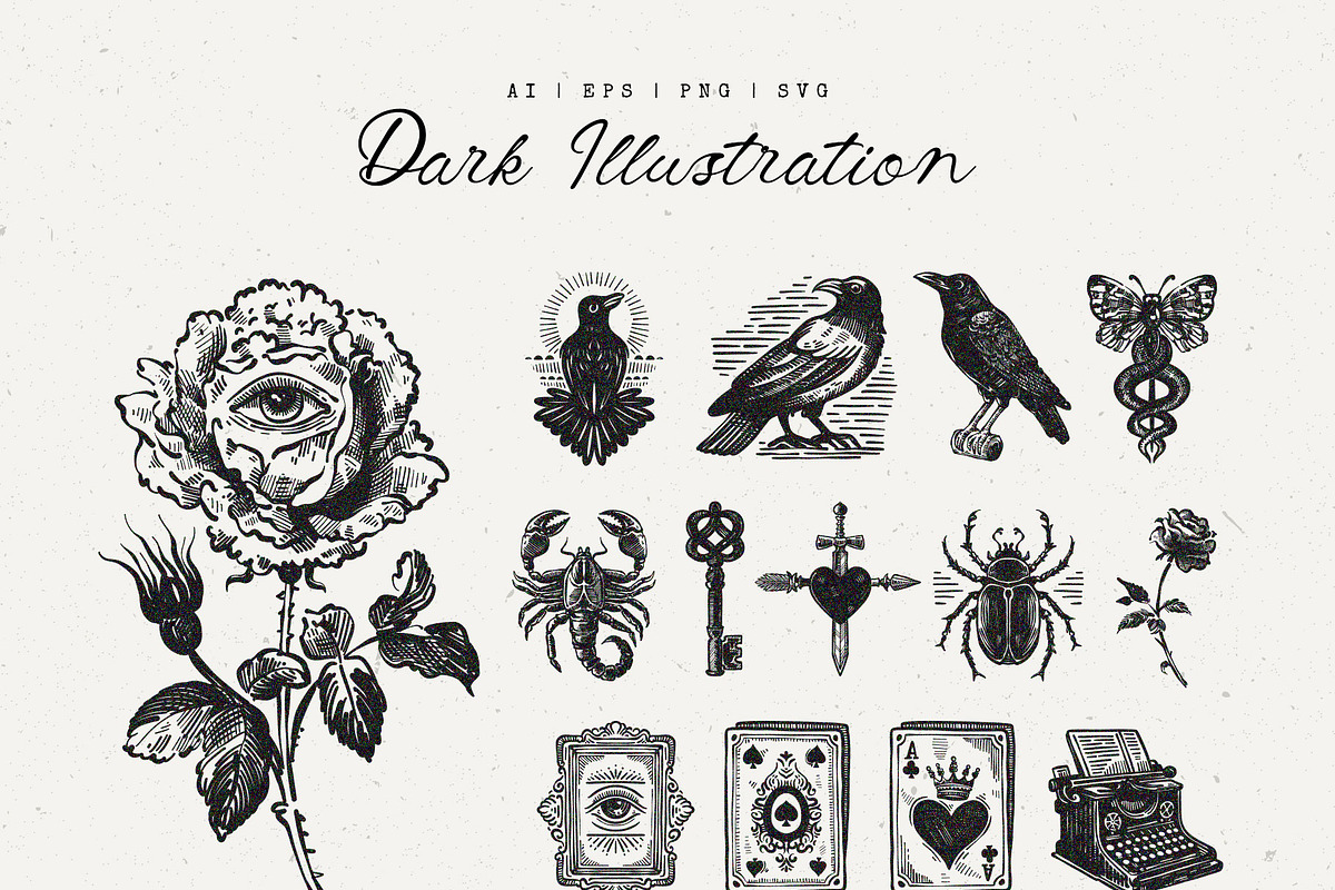 Dark Academia Love | Illustration, an Object Illustration by KetteCreate (Photo 9 of 13)