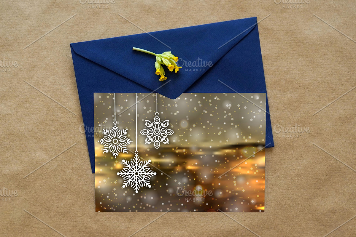 8 Snowflake christmas background, a Decorative Illustration by jelisua88 (Photo 5 of 7)