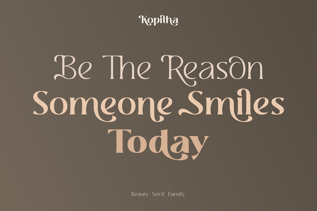 Kopitha - Modern Serif Font, a Serif Font by Ekahermawan (Photo 3 of 12)