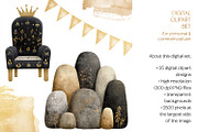 Golden Kingdom Storybook Clipart, a Decorative Illustration by The Dutch Lady Designs (Thumbnail 8 of 10)