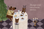 FOREST CAFE, an Animal Illustration by Oksana Stepova (Thumbnail 4 of 16)