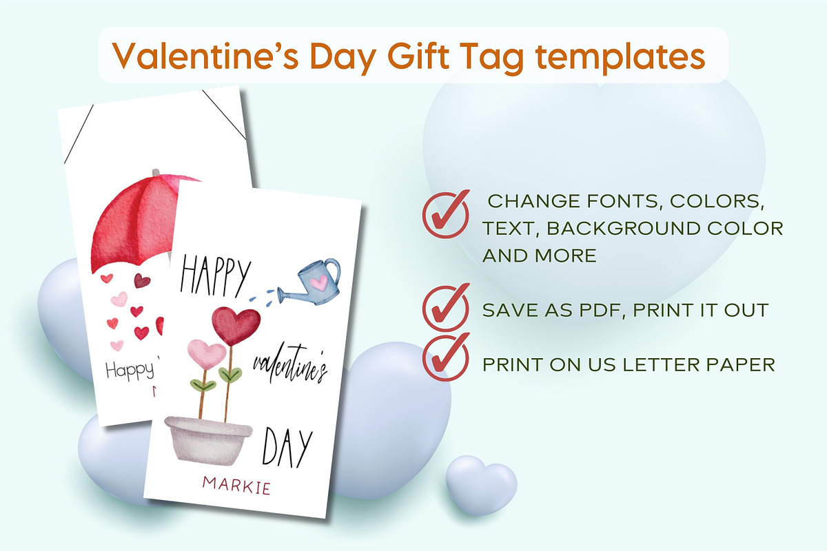 Valentines Gift Tag & Photo Collage, a Design Template by Adalin Shop (Photo 4 of 11)