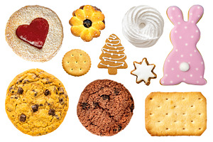 Set of assorted biscuits and cookies, a Photo by BOOCYS