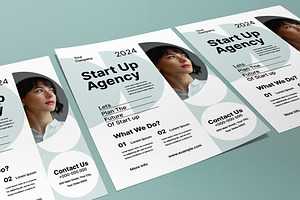 Minimalist Start Up Agency Flyer