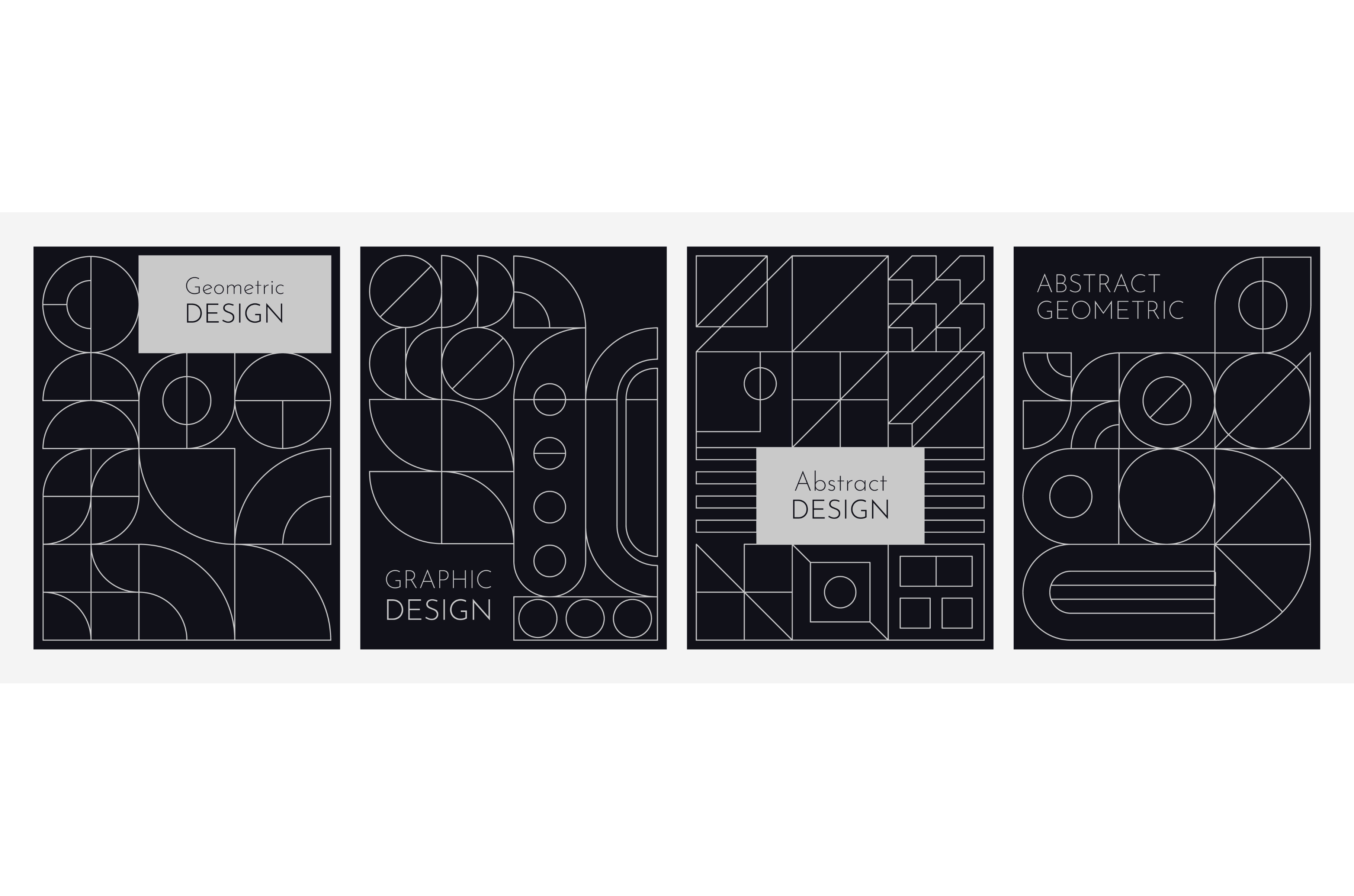 Modern abstract geometric posters, a Decorative Illustration by Buch&Bee