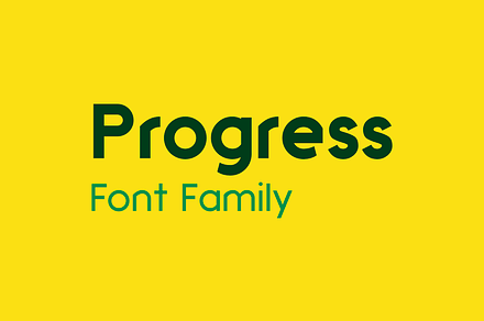 Progress font family