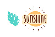 Vector Summer Lettering Stickers, a Decorative Illustration by EeKayStore (Thumbnail 2 of 6)