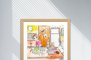 Cute printable Halloween art