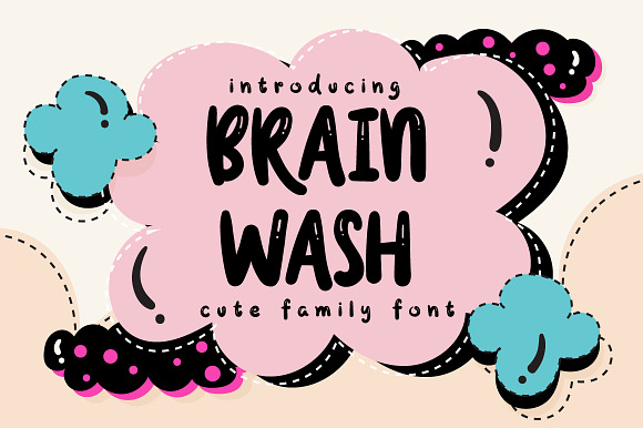Brain Wash Typeface preview 7