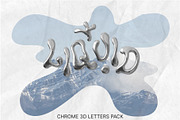 Liquid Chrome Iridescent - 3D Type, a Graphic by LarysaZabrotskaya (Thumbnail 1 of 9)