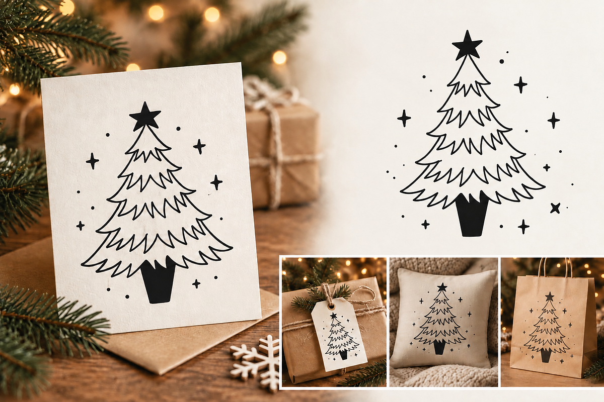 Christmas and Happy New Year Set, a Decorative Illustration by Lena Kedrova (Photo 8 of 11)
